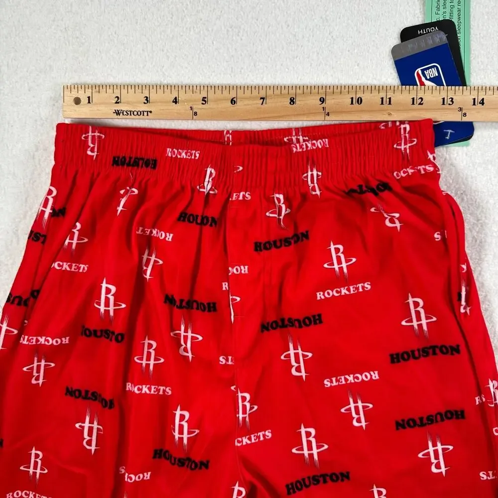 NBA Houston Rockets Lounge Pants Youth X-Large (18/20) Basketball Red Casual New